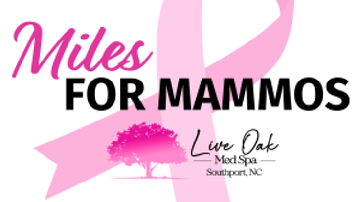 2nd Annual Miles for Mammos 5K & 1-Mile Run/Walk presented by Live Oak Med Spa cover