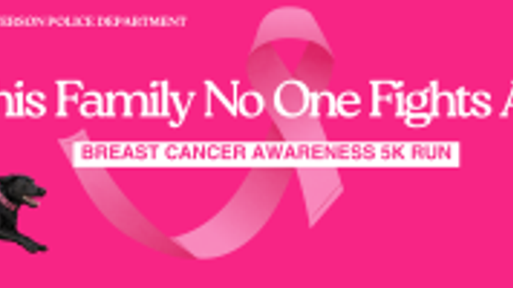 In This Family No One Fights Alone Breast Cancer Awareness 5K Run cover