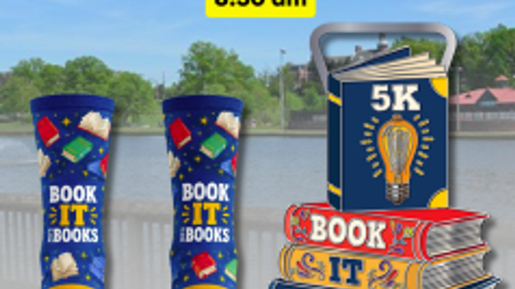 Book it for Books 5K cover