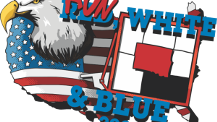 Run White and Blue 5k cover